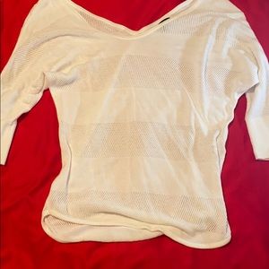 White off the shoulder shirt